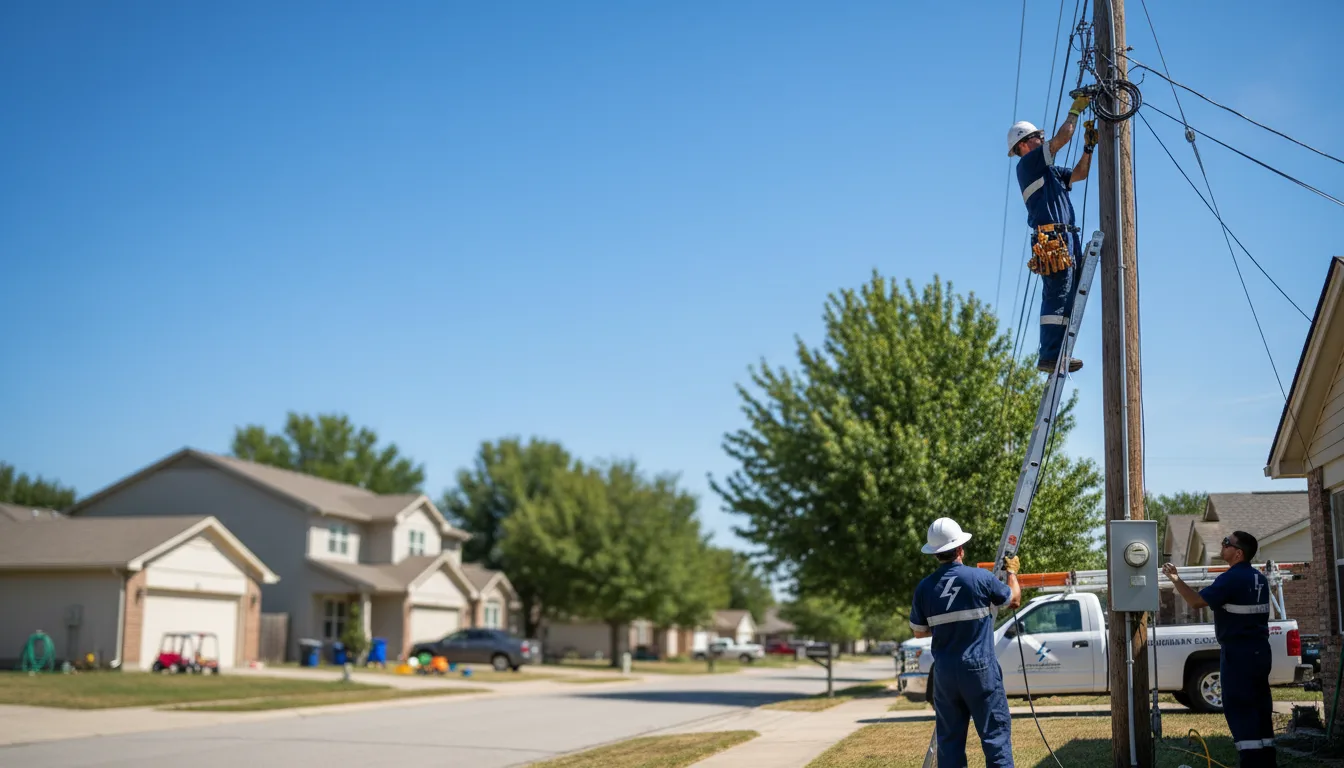 Residential electrician providing installation services in Ideal, GA